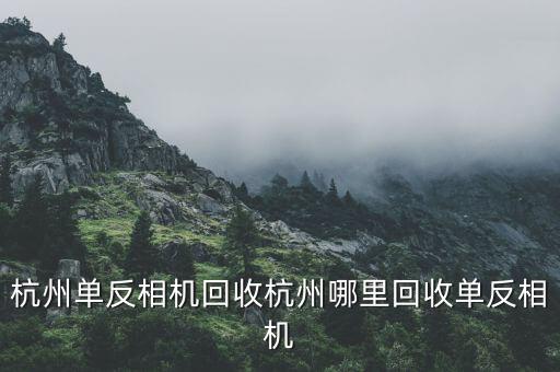 杭州单反相机回收杭州哪里回收单反相机